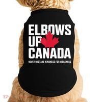 Elbows Up Canada Never Mistake Kindness for Weakness Doggie Tank thumb 0