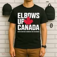 Elbows Up Canada Never Mistake Kindness for Weakness T-Shirt thumb 6