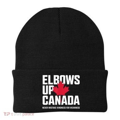 Elbows Up Canada Never Mistake Kindness for Weakness Beanie