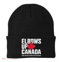 Elbows Up Canada Never Mistake Kindness for Weakness Beanie thumb 0