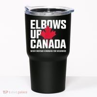 Elbows Up Canada Never Mistake Kindness for Weakness Tumbler thumb 0