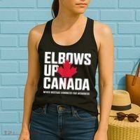 Elbows Up Canada Never Mistake Kindness for Weakness Women's Tank Top thumb 2