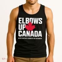 Elbows Up Canada Never Mistake Kindness for Weakness Tank Top thumb 3