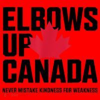 Elbows Up Canada Never Mistake Kindness for Weakness Santa Hat thumb 1