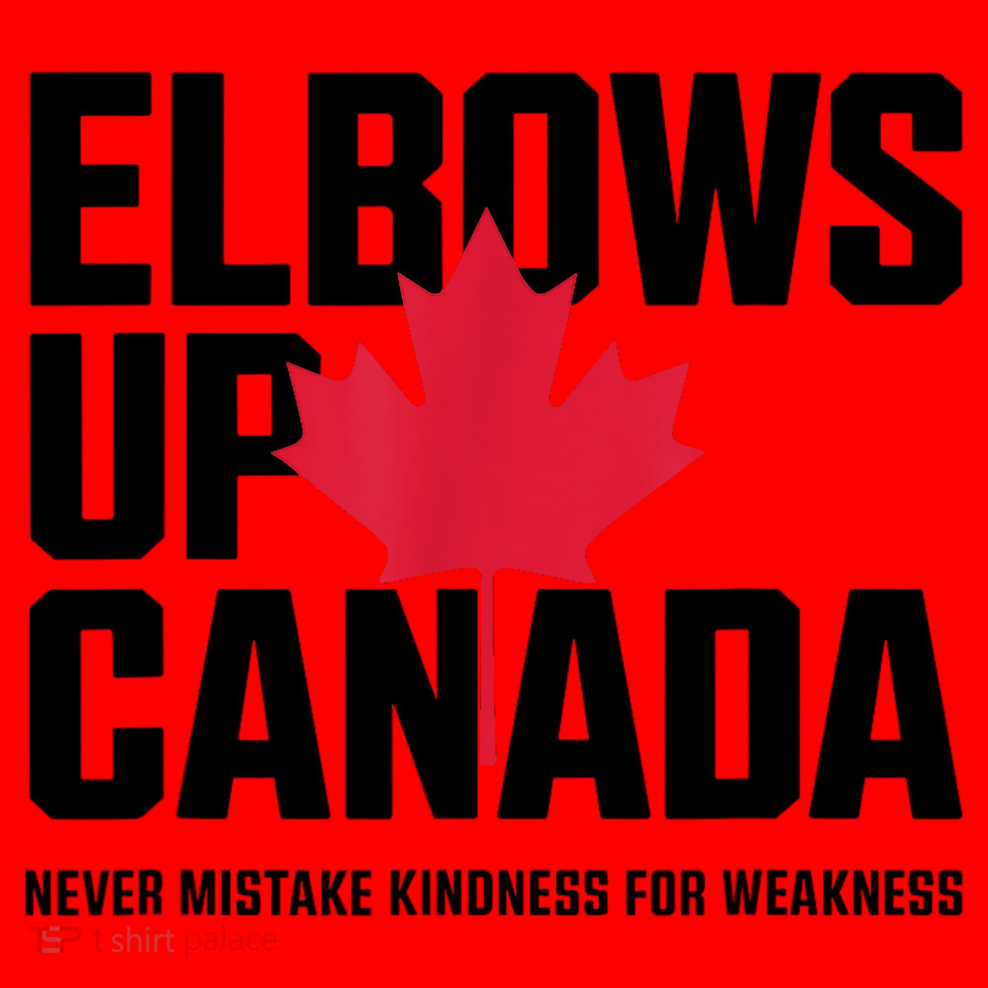 Elbows Up Canada Never Mistake Kindness for Weakness Santa Hat