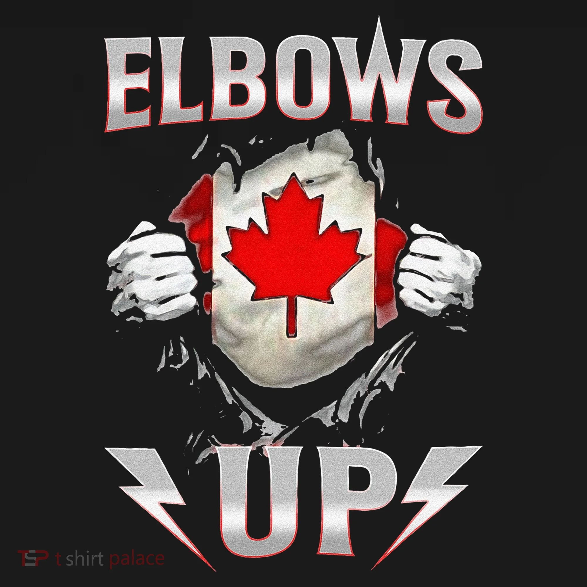 Elbows Up Canada Maple Leaf Strong North Pride Doggie Tank