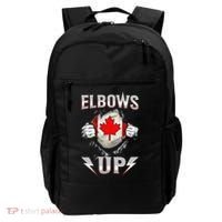 Elbows Up Canada Maple Leaf Strong North Pride Backpack thumb 0