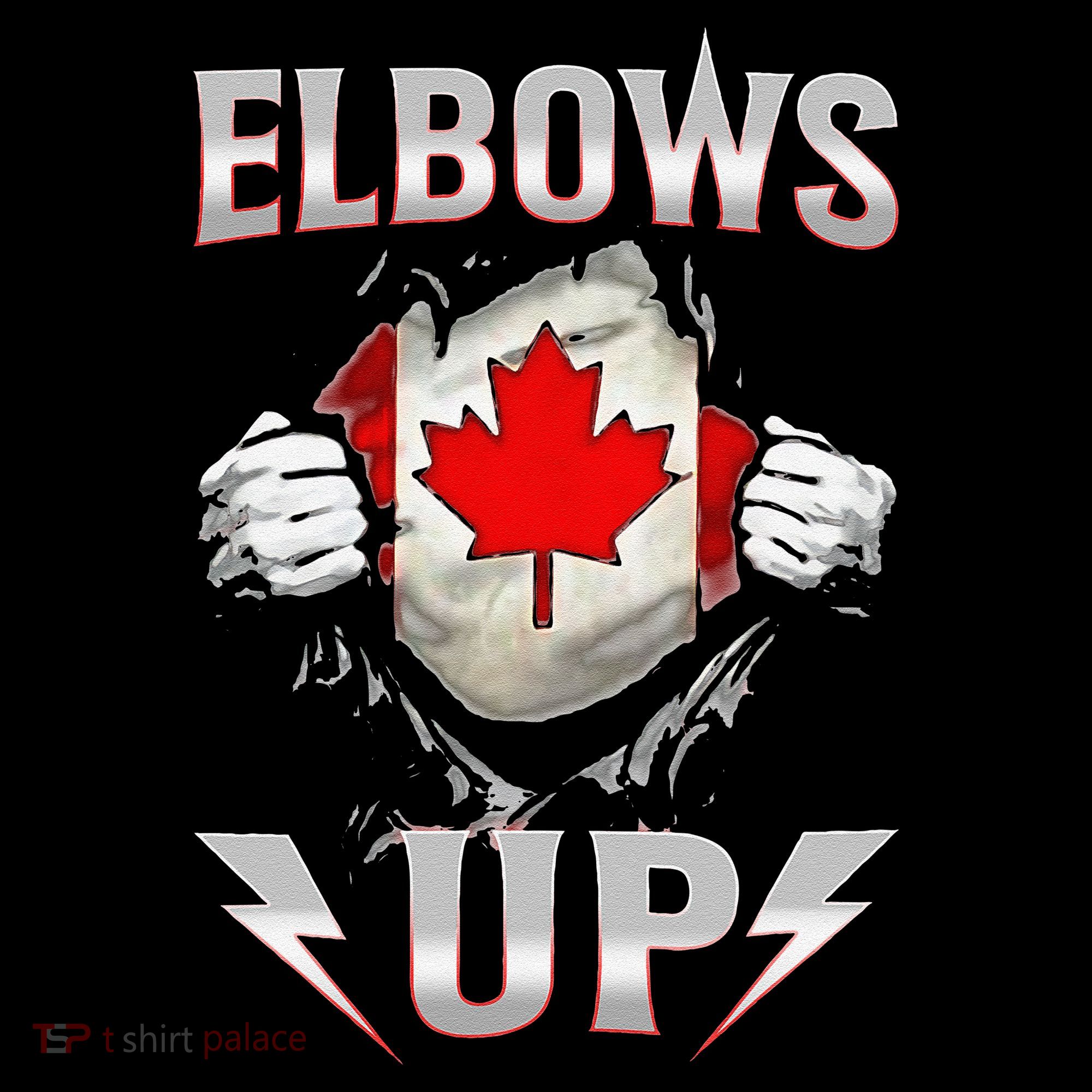 Elbows Up Canada Maple Leaf Strong North Pride Women's Hoodie