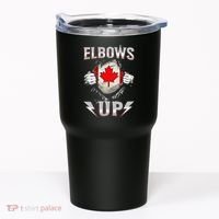 Elbows Up Canada Maple Leaf Strong North Pride Tumbler thumb 0