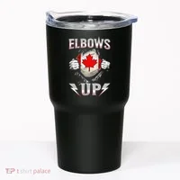 Elbows Up Canada Maple Leaf Strong North Pride Tumbler thumb 0