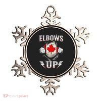 Elbows Up Canada Maple Leaf Strong North Pride Ornament thumb 0