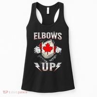 Elbows Up Canada Maple Leaf Strong North Pride Women's Tank Top thumb 0