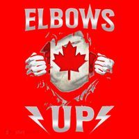 Elbows Up Canada Maple Leaf Strong North Pride Santa Hat thumb 1