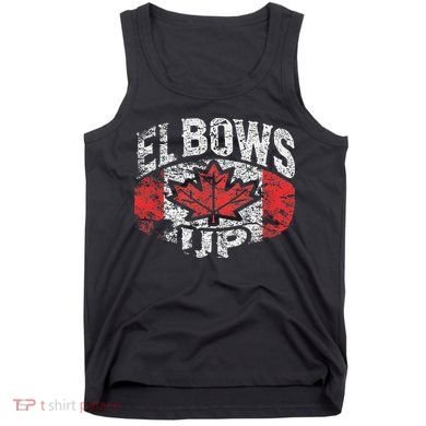 Elbows Up Canada Vintage Distressed Canadian Pride Tank Top