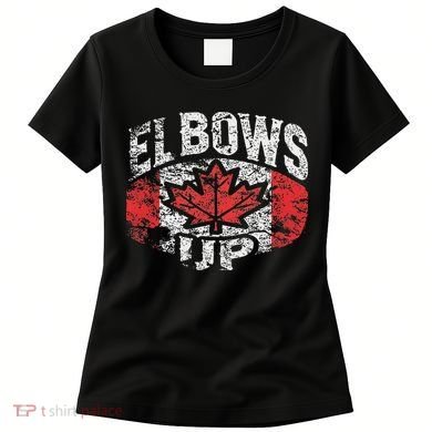 Elbows Up Canada Vintage Distressed Canadian Pride Women's T-Shirt