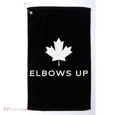 Elbows Up Canada Golf Towel