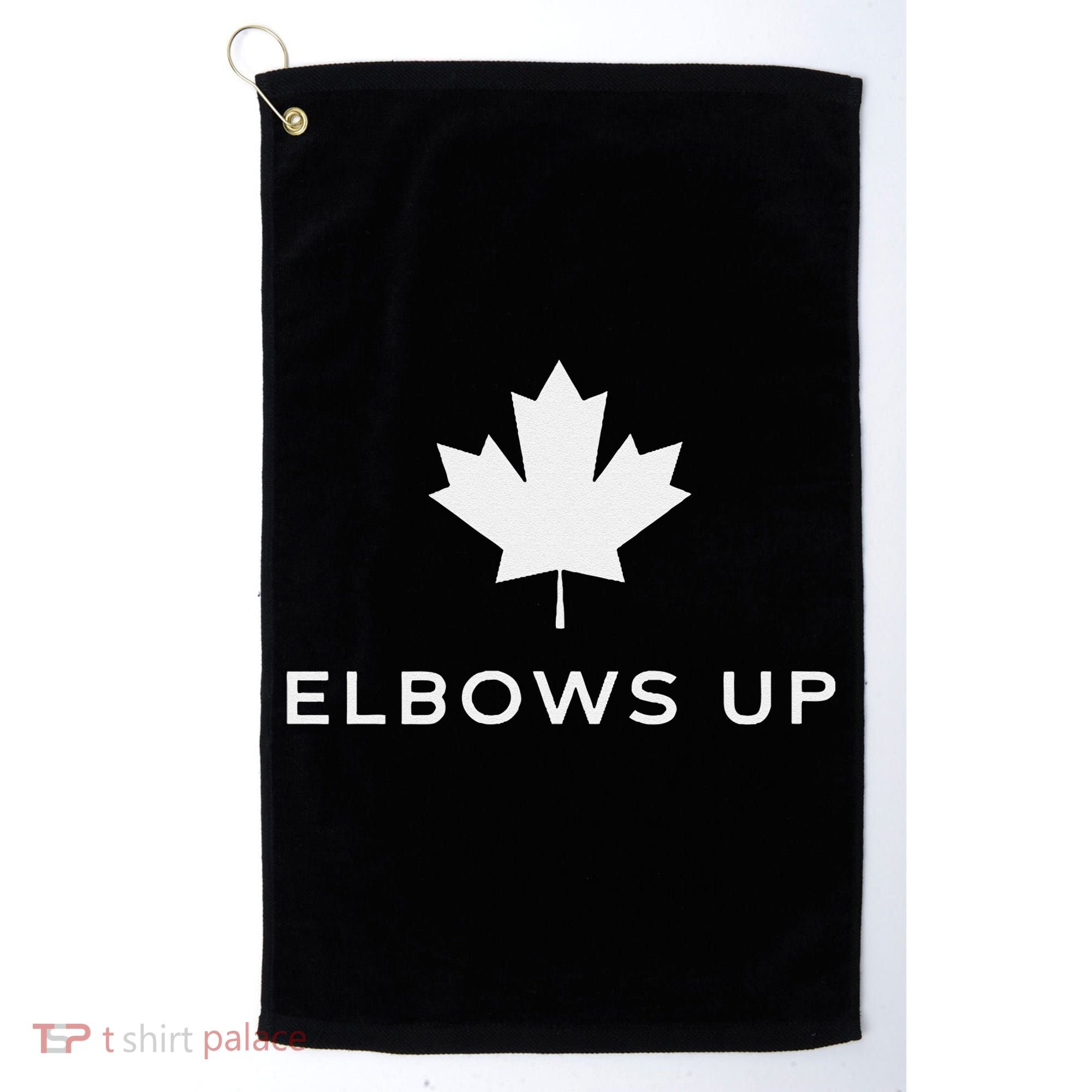 Elbows Up Canada Golf Towel