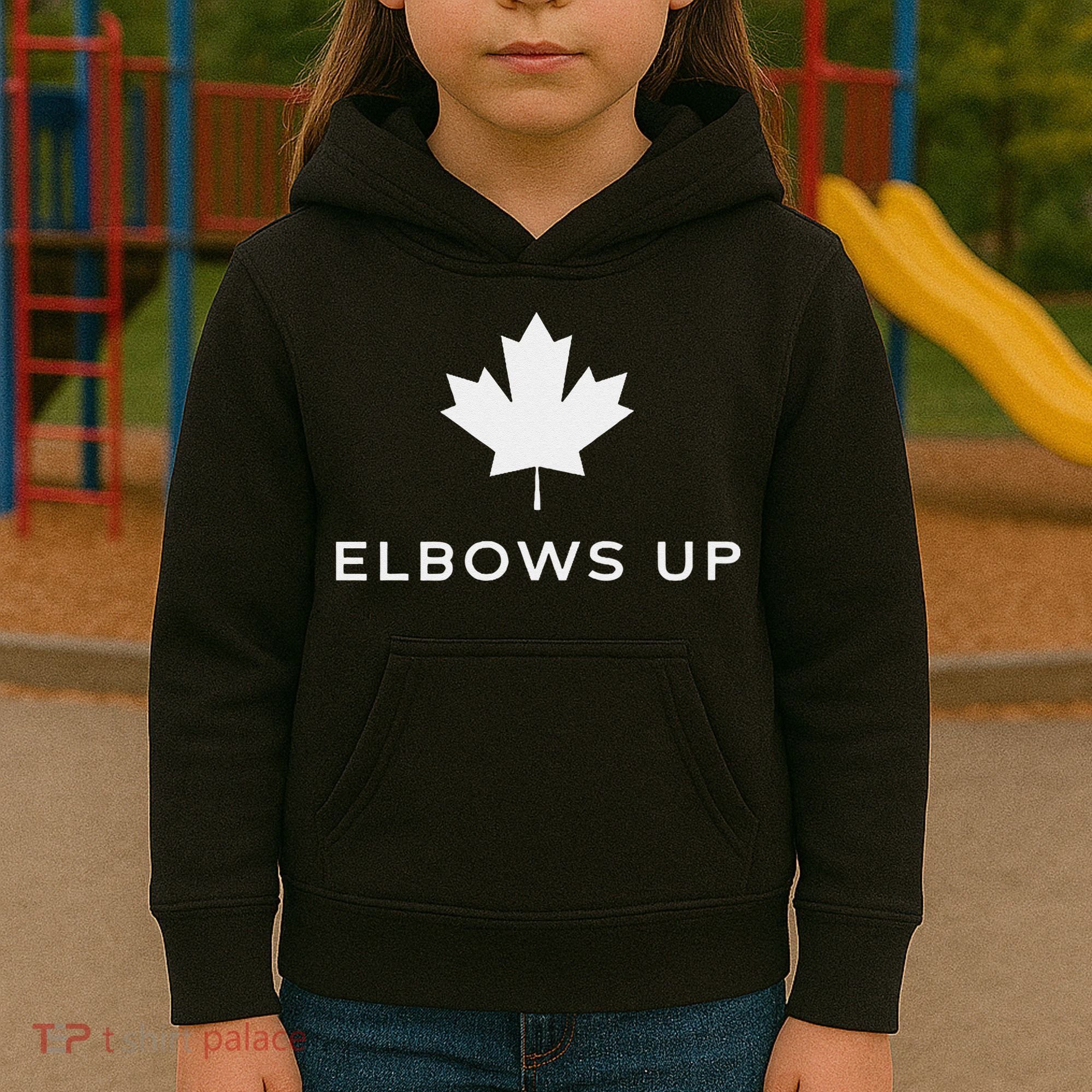 Elbows Up Canada Kids Hoodie