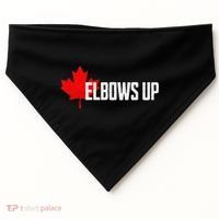 Elbows Up Canada True North Strong and Free Proud Canadian USA-Made Doggie Bandana thumb 0