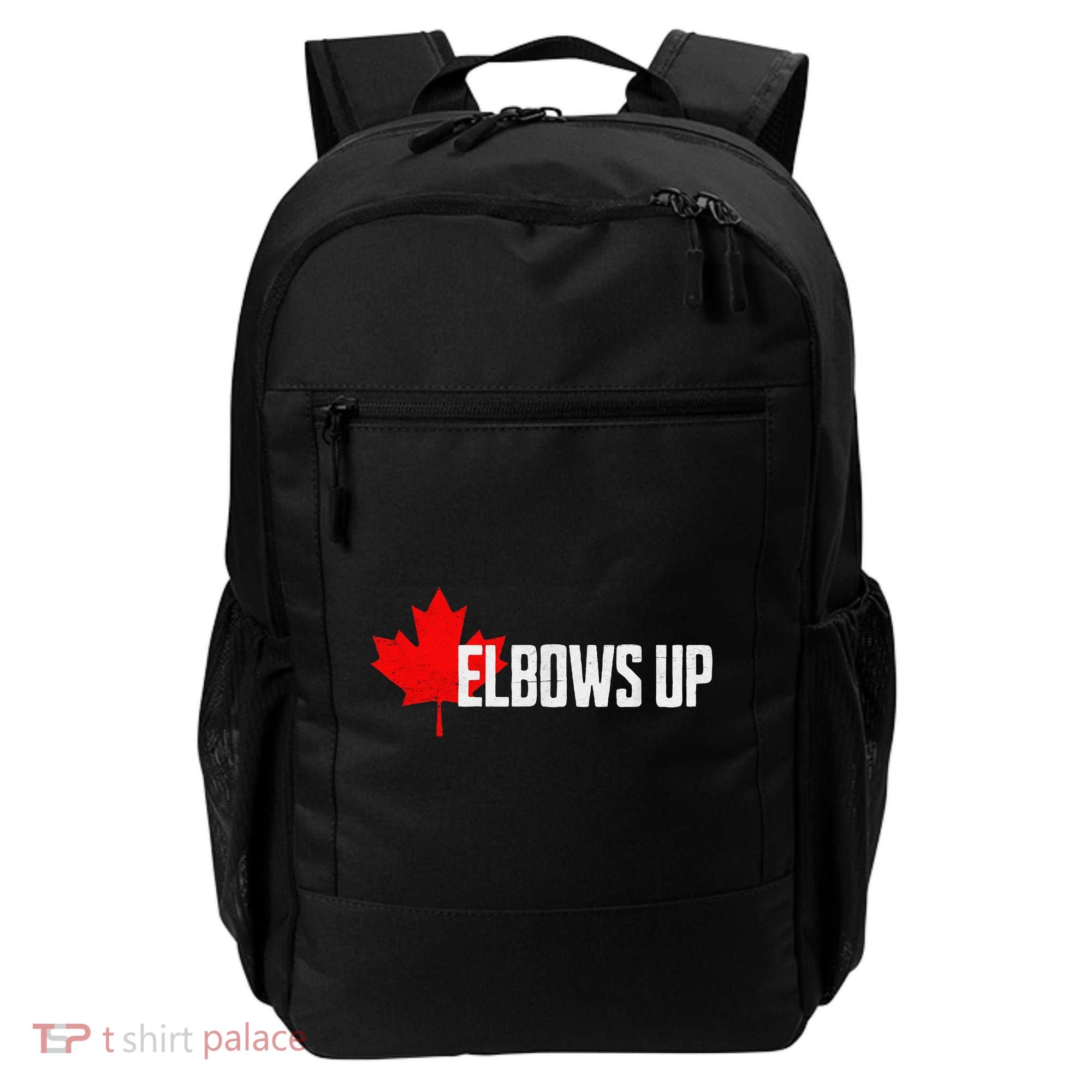 Elbows Up Canada True North Strong and Free Proud Canadian Backpack