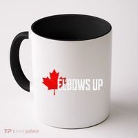 Elbows Up Canada True North Strong and Free Proud Canadian Coffee Mug thumb 0