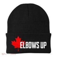 Elbows Up Canada True North Strong and Free Proud Canadian Beanie thumb 0