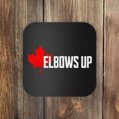 Elbows Up Canada True North Strong and Free Proud Canadian Coaster