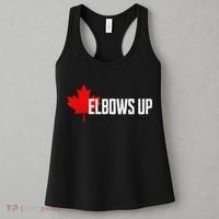 Elbows Up Canada True North Strong and Free Proud Canadian Women's Tank Top thumb 3