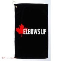 Elbows Up Canada True North Strong and Free Proud Canadian Golf Towel thumb 0