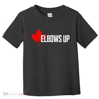 Elbows Up Canada True North Strong and Free Proud Canadian Toddler T-Shirt