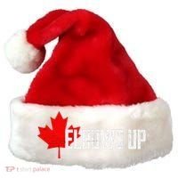 Elbows Up Canada True North Strong and Free Proud Canadian Santa Hat thumb 0