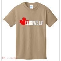 Elbows Up Canada True North Strong and Free Proud Canadian Kids T-Shirt thumb 0