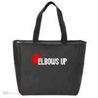 Elbows Up Canada True North Strong and Free Proud Canadian Tote Bag thumb 0