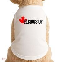 Elbows Up Canada True North Strong and Free Proud Canadian Doggie Tank thumb 0