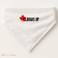 Elbows Up Canada True North Strong and Free Proud Canadian USA-Made Doggie Bandana thumb 0