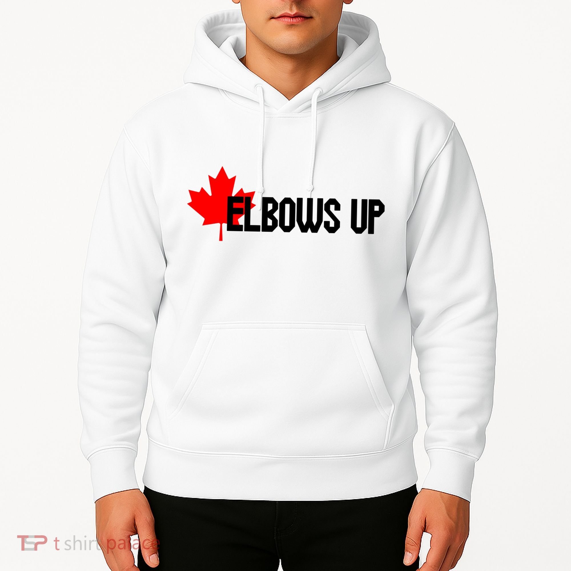 Elbows Up Canada True North Strong and Free Proud Canadian Hoodie