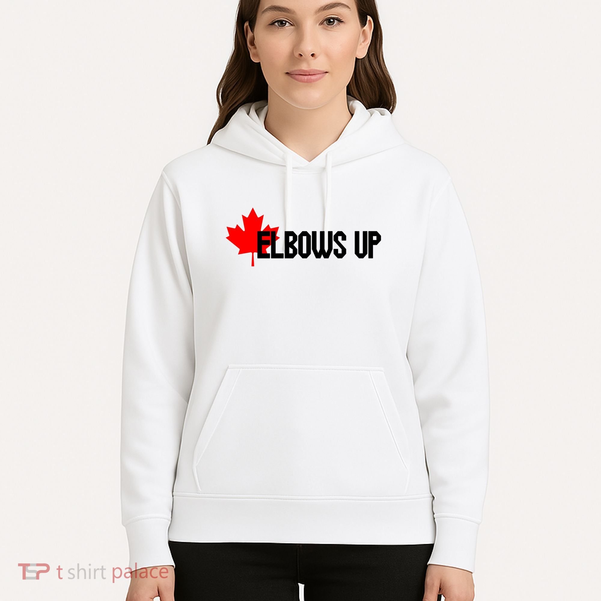 Elbows Up Canada True North Strong and Free Proud Canadian Hoodie