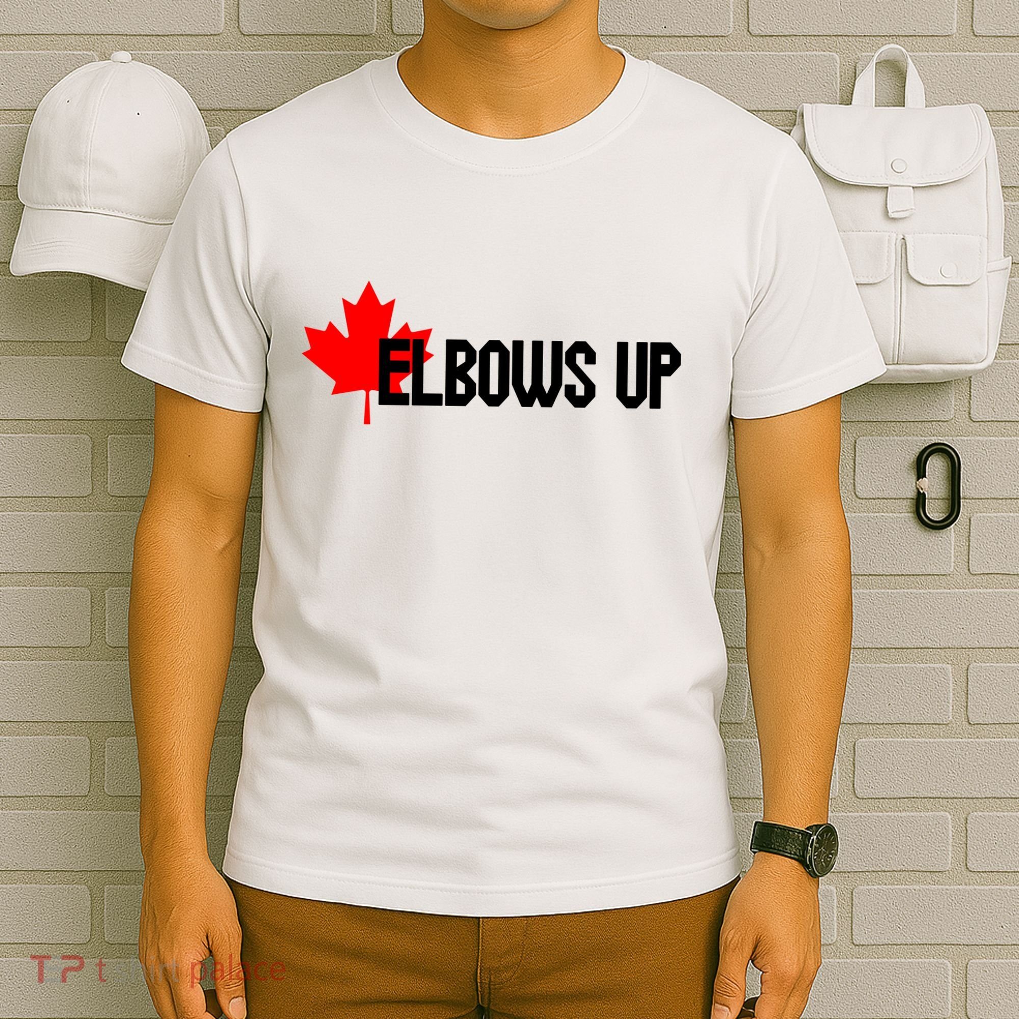 Elbows Up Canada True North Strong and Free Proud Canadian T-Shirt