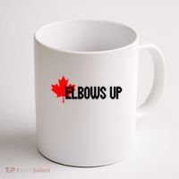 Elbows Up Canada True North Strong and Free Proud Canadian Coffee Mug thumb 1