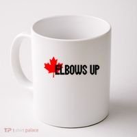Elbows Up Canada True North Strong and Free Proud Canadian Coffee Mug thumb 0