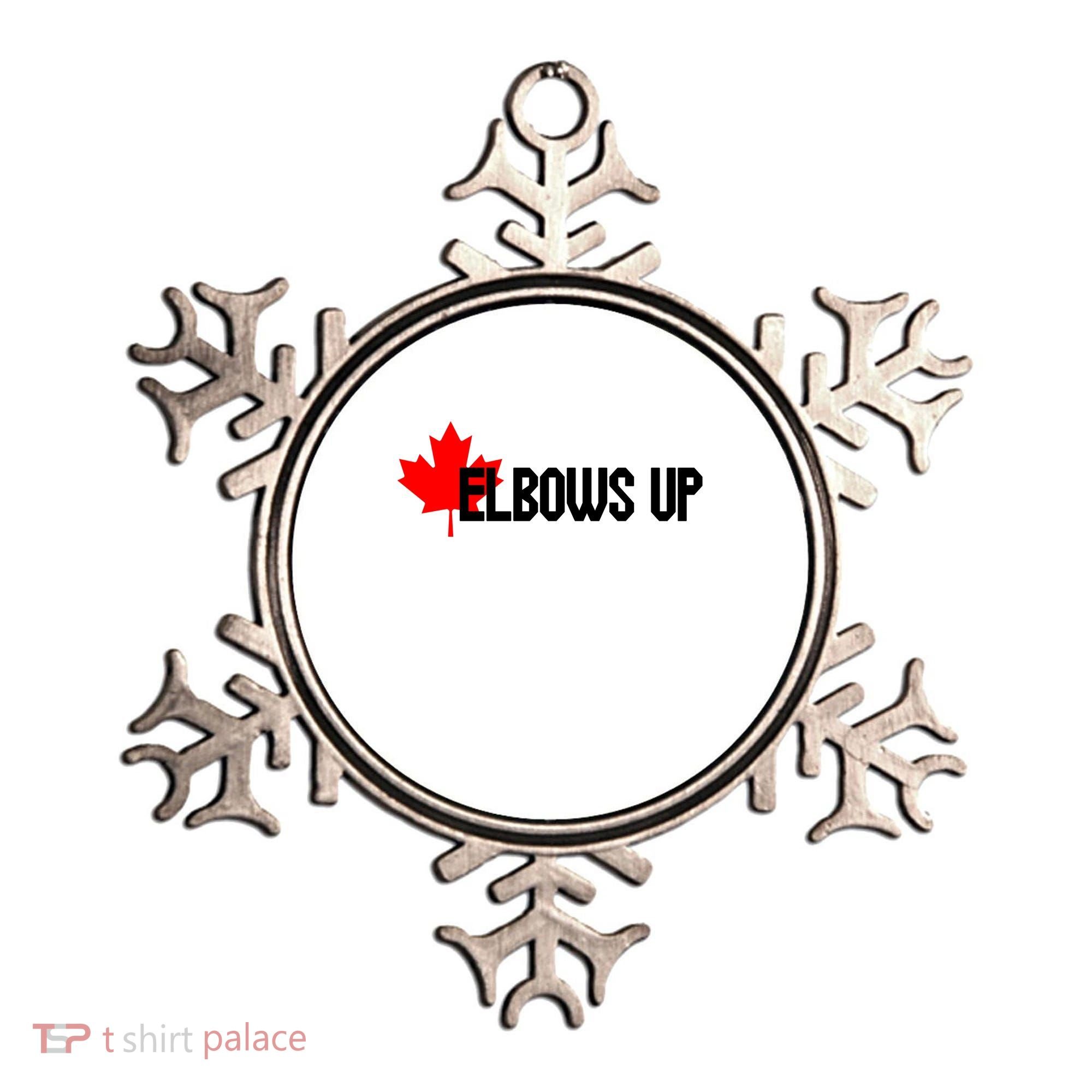 Elbows Up Canada True North Strong and Free Proud Canadian Ornament