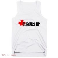 Elbows Up Canada True North Strong and Free Proud Canadian Tank Top thumb 0