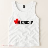 Elbows Up Canada True North Strong and Free Proud Canadian Tank Top thumb 2