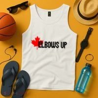 Elbows Up Canada True North Strong and Free Proud Canadian Tank Top thumb 4