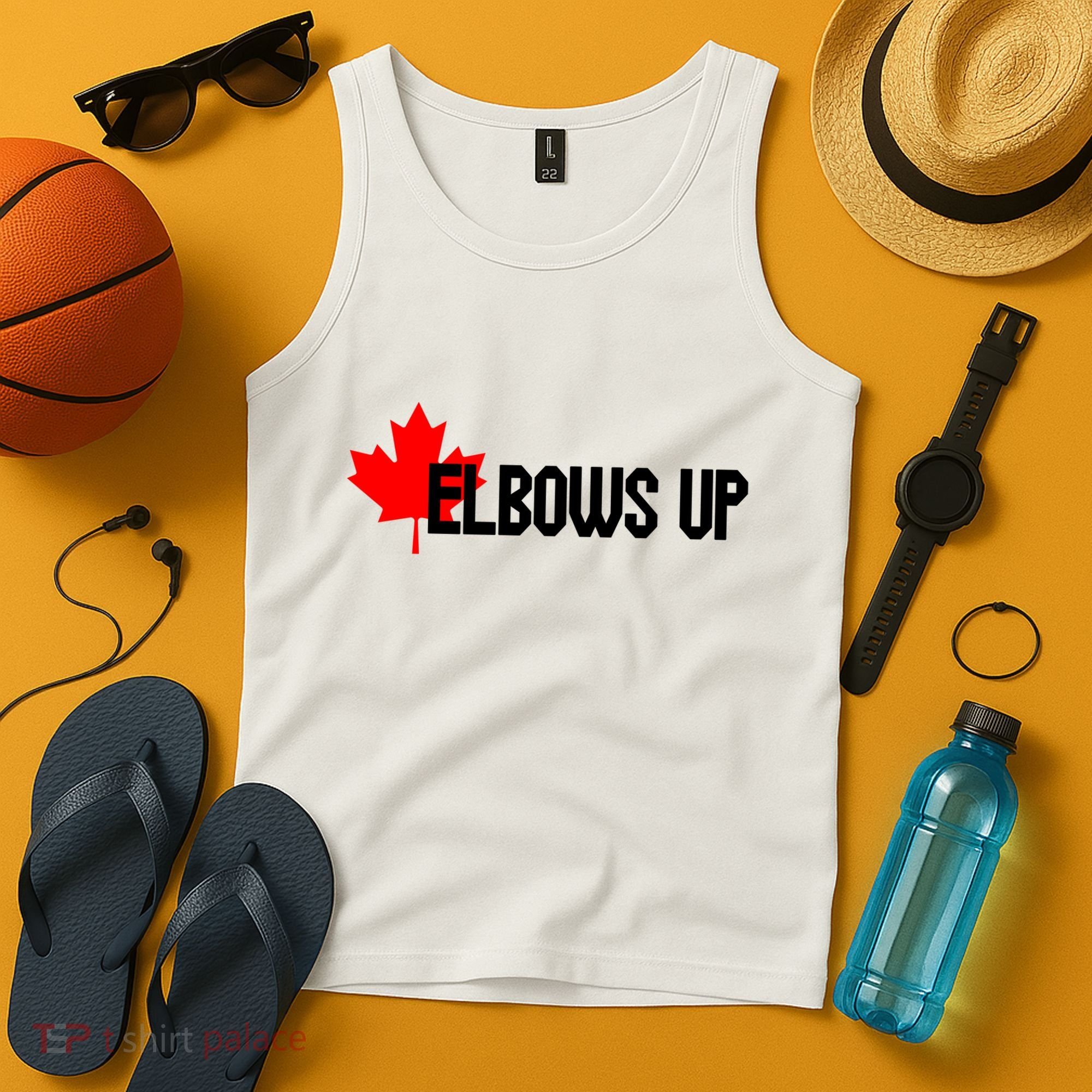 Elbows Up Canada True North Strong and Free Proud Canadian Tank Top