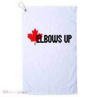 Elbows Up Canada True North Strong and Free Proud Canadian Golf Towel thumb 0