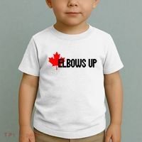 Elbows Up Canada True North Strong and Free Proud Canadian Toddler T-Shirt thumb 2