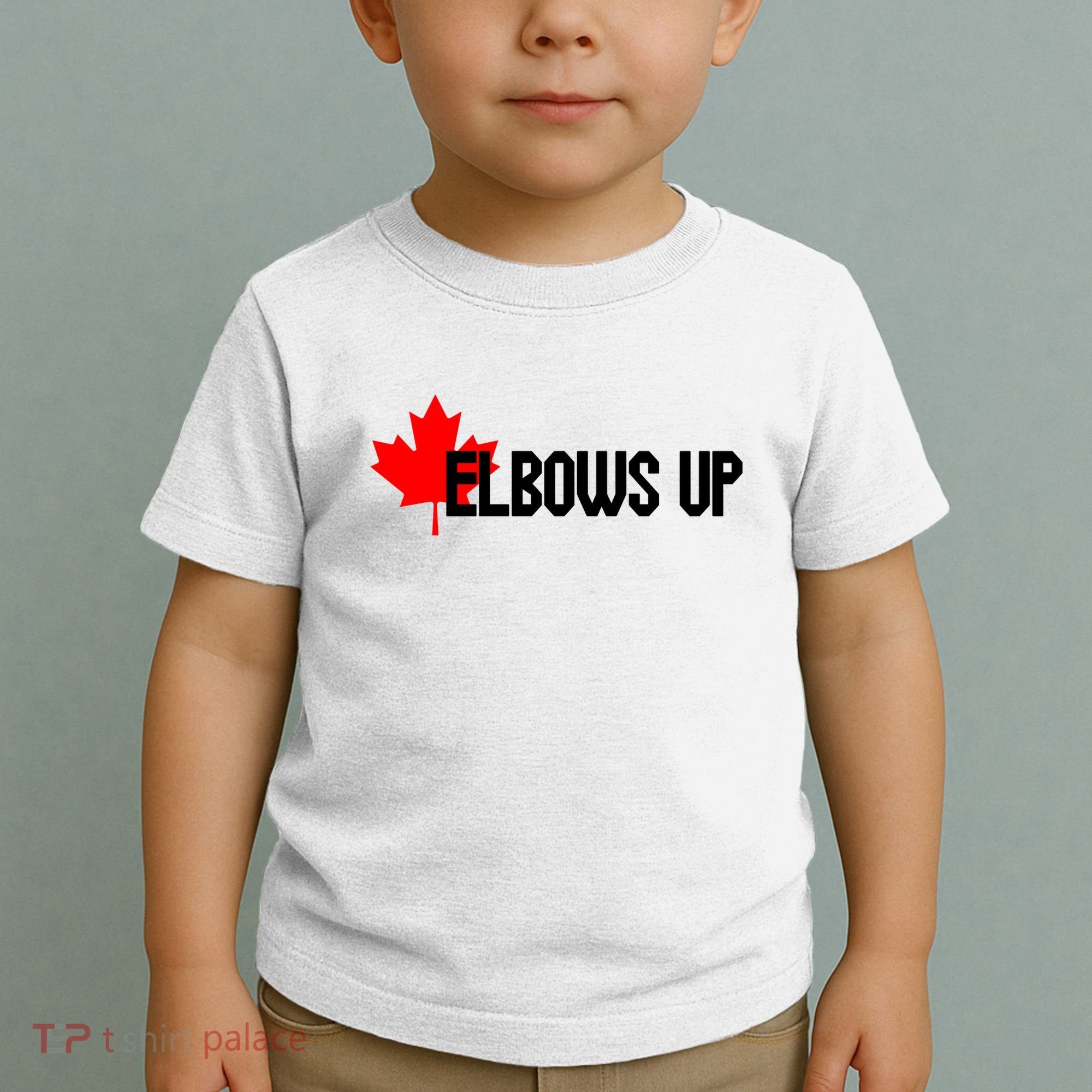 Elbows Up Canada True North Strong and Free Proud Canadian Toddler T-Shirt