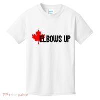 Elbows Up Canada True North Strong and Free Proud Canadian Kids T-Shirt thumb 0