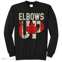 Elbows Up Canada Canadian Flag Retro Elbows Up Sweatshirt thumb 0